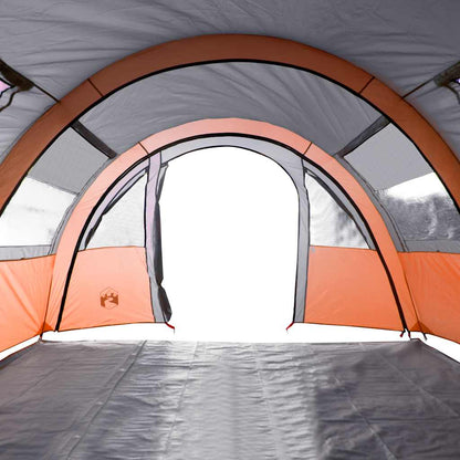 Tienda De Campaña Con Túnel 4 Personas Impermeable Naranja