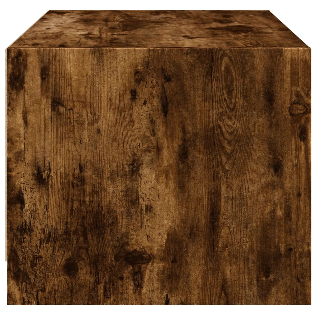 Mesa De Centro Con Puertas De Vidrio 68X50X42 Cm