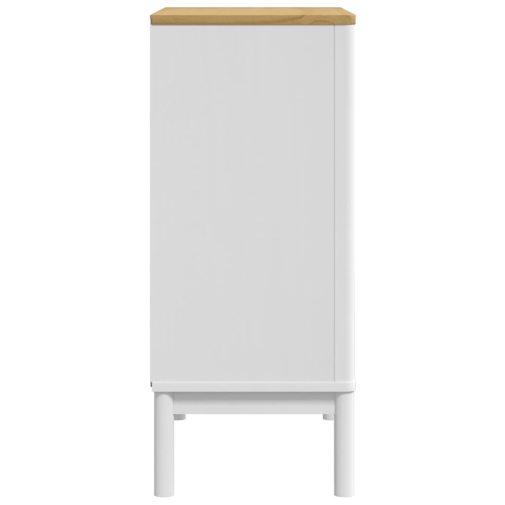 Cómoda Cajonera Floro Madera Maciza De Pino