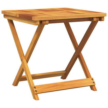 Mesa De Jardín Plegable Madera Maciza De Acacia