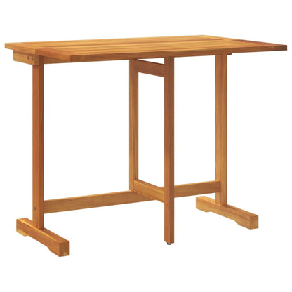 Mesa De Balcón Plegable Madera Maciza De Acacia 90X60X72 Cm