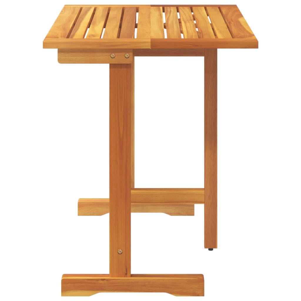 Mesa De Balcón Plegable Madera Maciza De Acacia 90X60X72 Cm