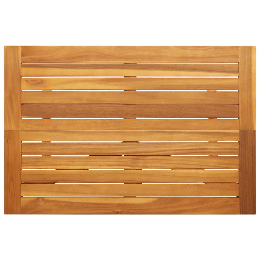 Mesa De Balcón Plegable Madera Maciza De Acacia 90X60X72 Cm