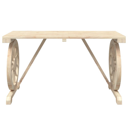 Mesa De Jardín Madera Maciza Abeto 115X55X65 Cm