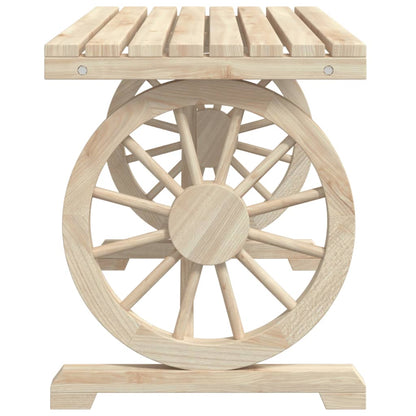 Mesa De Jardín Madera Maciza Abeto 115X55X65 Cm