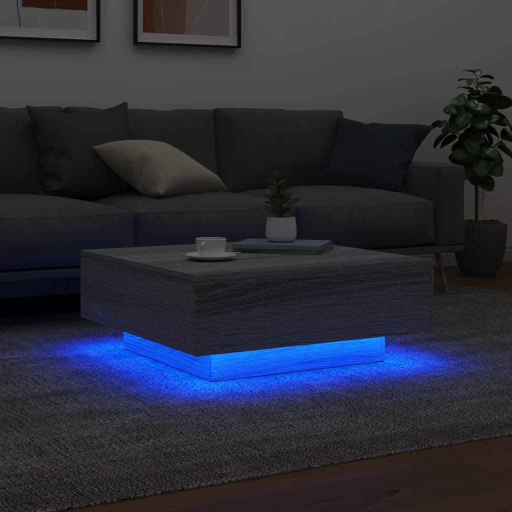Mesa De Centro Con Luces Led