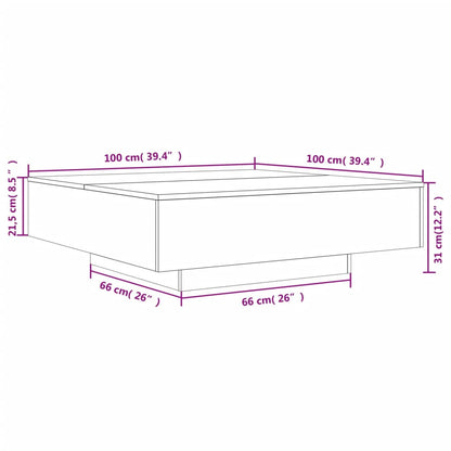 Mesa De Centro Madera De Ingeniería