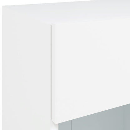 Mueble De Tv De Pared Con Luces Led 40X30X60,5 Cm