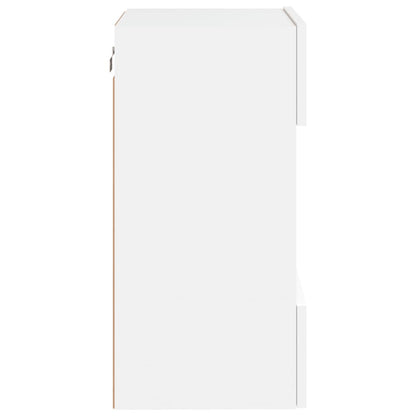 Mueble De Tv De Pared Con Luces Led 40X30X60,5 Cm
