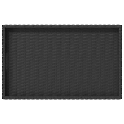 Mesa Con Bandeja Plegable Ratán Sintético 65X40X75 Cm