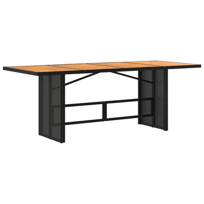 Mesa De Jardín Superficie De Ratán Pe 190X80X74 Cm