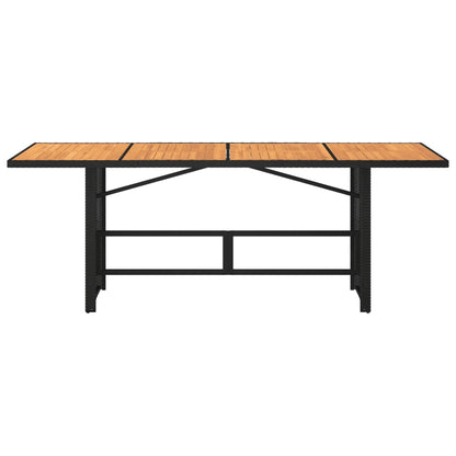 Mesa De Jardín Superficie De Ratán Pe 190X80X74 Cm