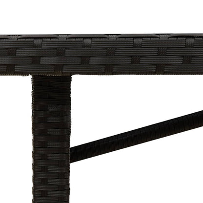 Mesa De Jardín Superficie De Ratán Pe 190X80X74 Cm