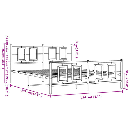 Estructura Cama Sin Colchón Con Estribo Metal