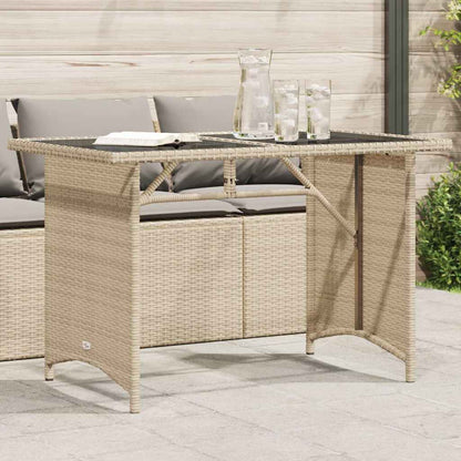 Mesa De Jardín Superficie De Ratán Pe 110X68X70 Cm