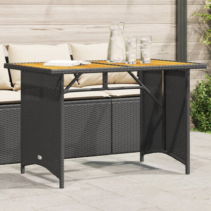 Mesa De Jardín Superficie De Ratán Pe 110X68X70 Cm