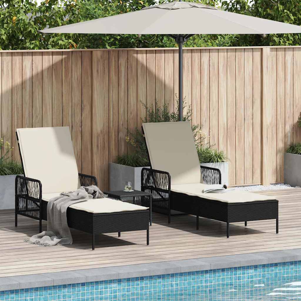 Tumbona 3 Pcs 55 X 200 X 92 Cm