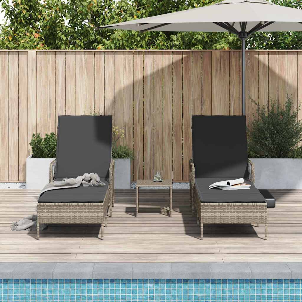 Tumbona 3 Pcs 55 X 200 X 92 Cm