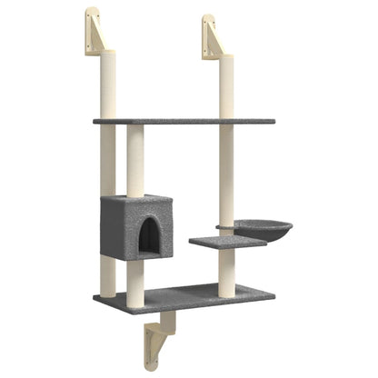 Árbol Rascador Para Gatos De Pared 153 Cm