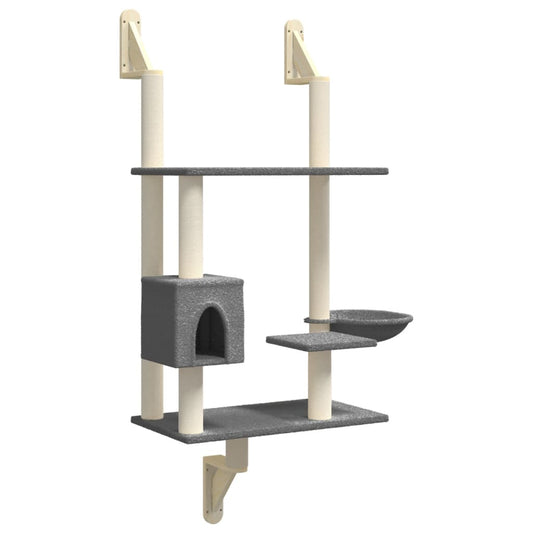 Árbol Rascador Para Gatos De Pared 153 Cm