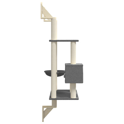 Árbol Rascador Para Gatos De Pared 153 Cm