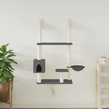 Árbol Rascador Para Gatos De Pared 153 Cm