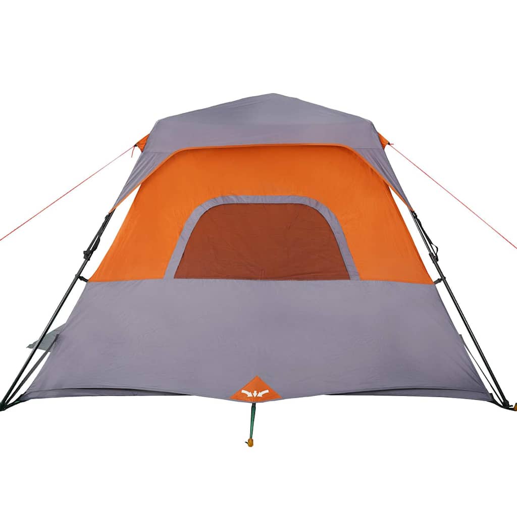 Tienda Familiar 6 Personas Impermeable Apertura Rápida Gris