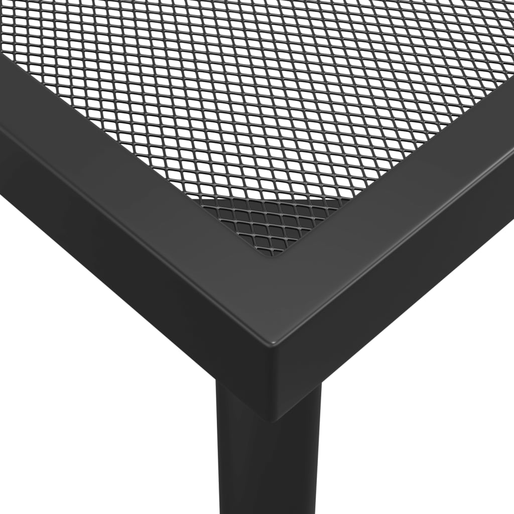 Juego De Comedor De Jardín 5 Pzas Malla Metálica Gris Antracita