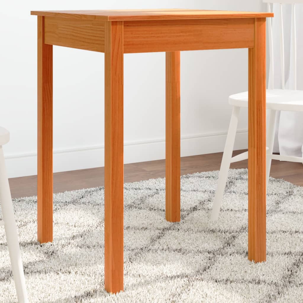 Mesa De Comedor Madera Maciza De Pino 110X55X75 Cm