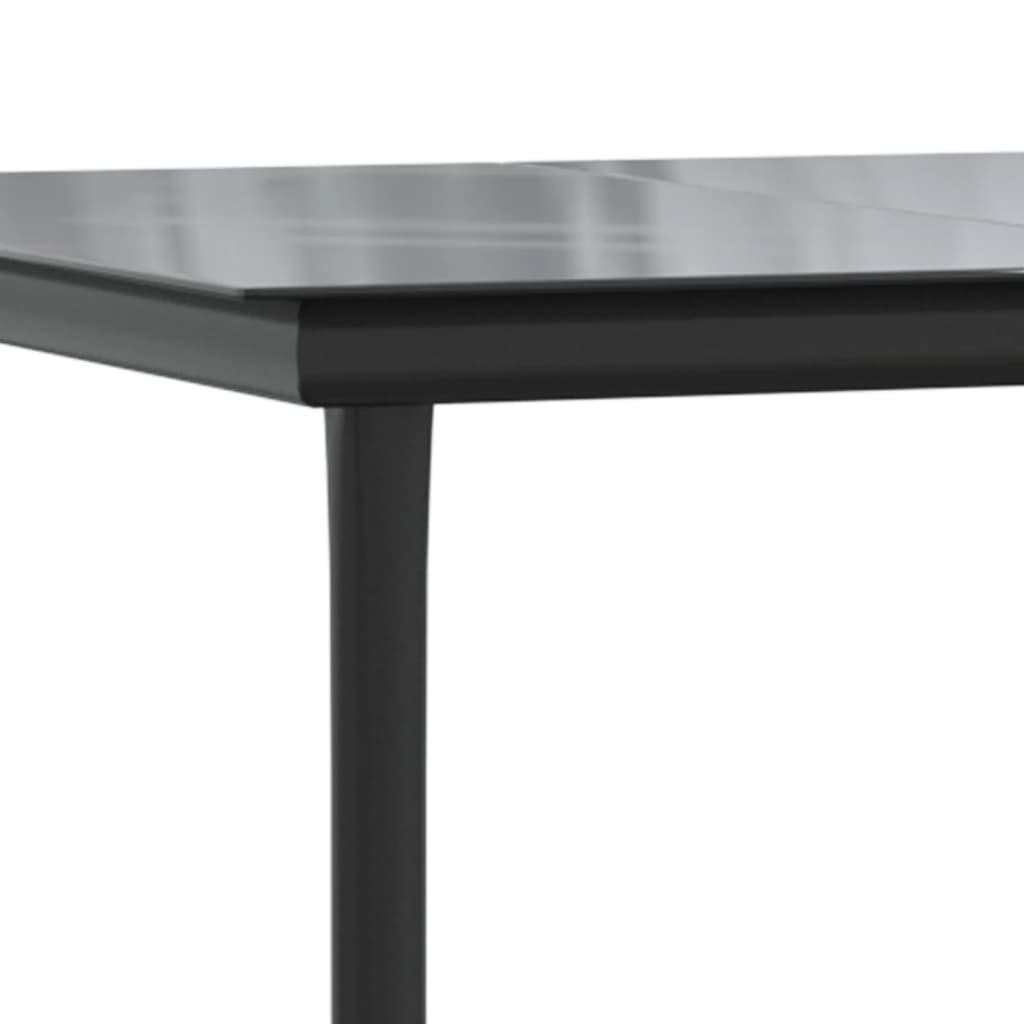 Set Comedor De Jardín 5 Piezas Con Cojines Ratán Sintético Gris