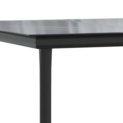 Set Comedor De Jardín 5 Piezas Con Cojines Ratán Sintético Gris