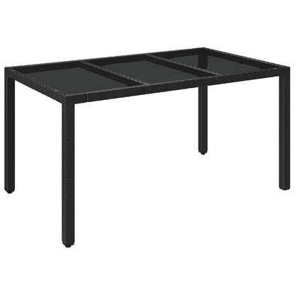 Set De Comedor De Jardín 7 Pzas Y Cojines Ratán Sintético