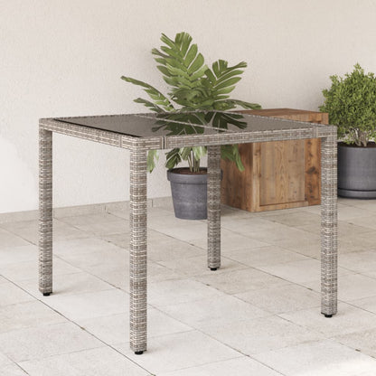 Mesa De Jardín Superficie Madera Acacia Ratán