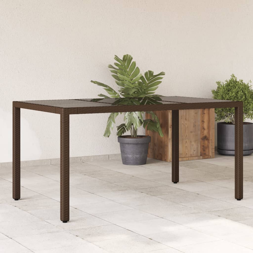Mesa De Jardín Superficie Madera Acacia Ratán
