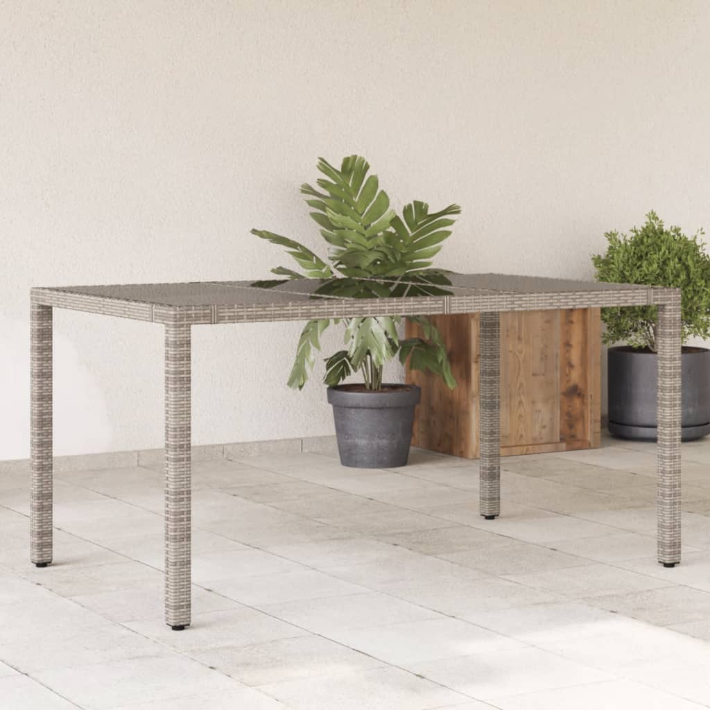 Mesa De Jardín Superficie Madera Acacia Ratán