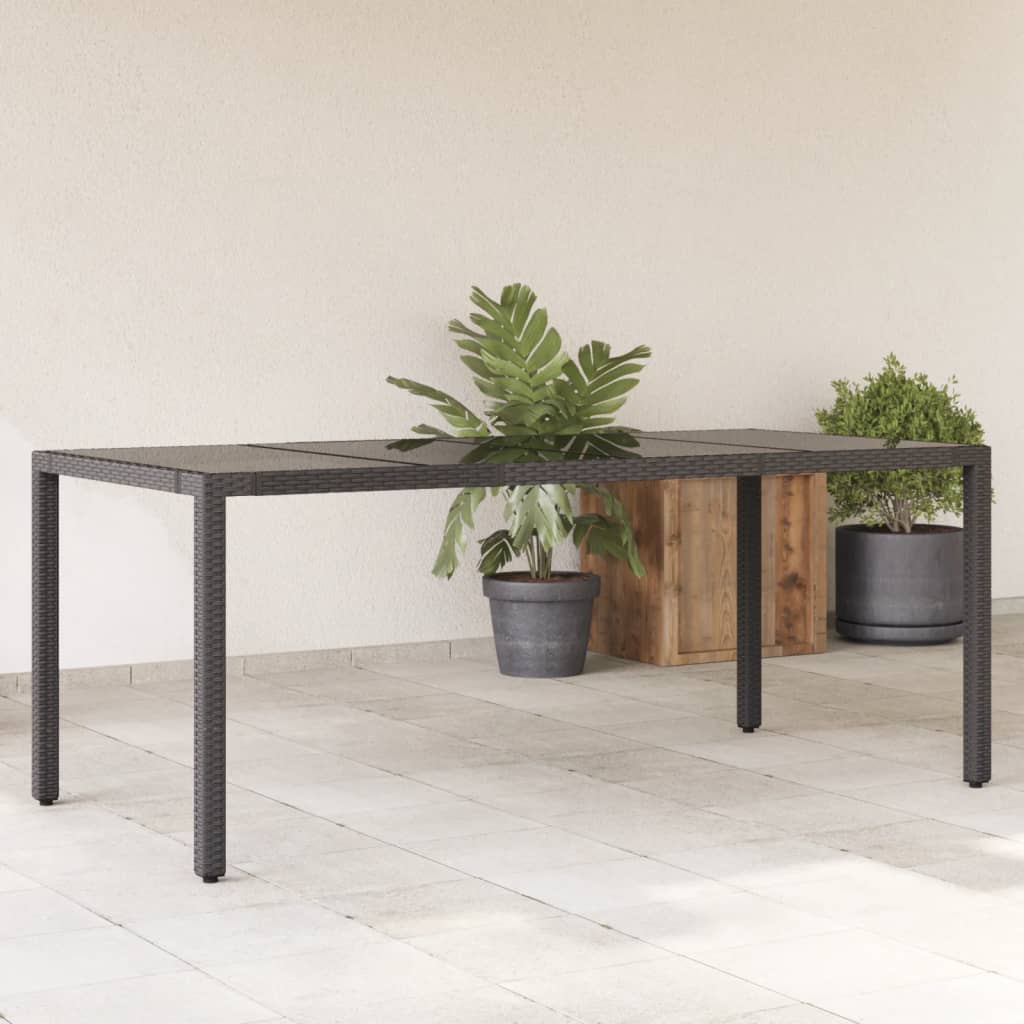 Mesa De Jardín Superficie Madera Acacia Ratán