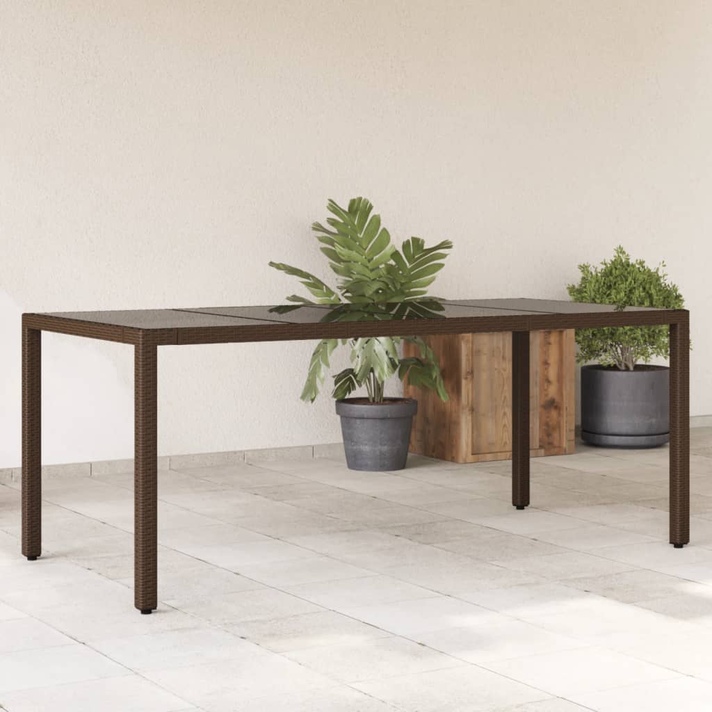 Mesa De Jardín Superficie Madera Acacia Ratán