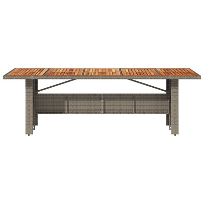 Mesa De Jardín Superficie Madera Acacia Ratán
