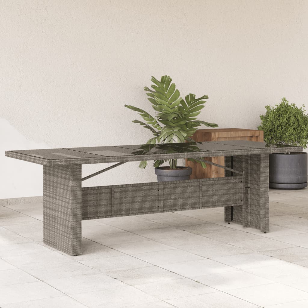 Mesa De Jardín Superficie Madera Acacia Ratán