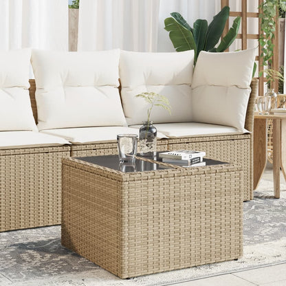 Mesa De Jardín Superficie Ratán Pe 55X55X37 Cm