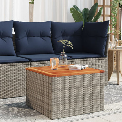 Mesa De Jardín Superficie Ratán Pe 55X55X37 Cm