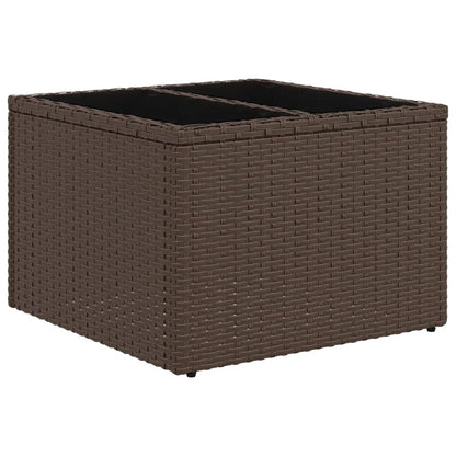 Mesa De Jardín Superficie Ratán Pe 55X55X37 Cm