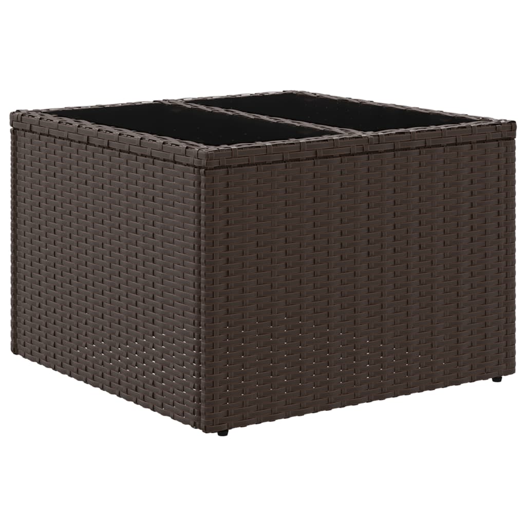 Mesa De Jardín Superficie Ratán Pe 55X55X37 Cm