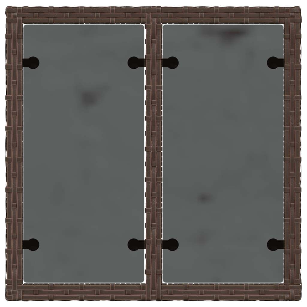 Mesa De Jardín Superficie Ratán Pe 55X55X37 Cm
