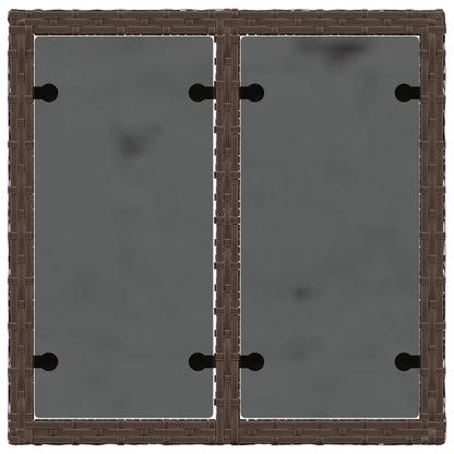 Mesa De Jardín Superficie Ratán Pe 55X55X37 Cm
