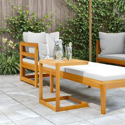 Mesa En Forma De C Madera Maciza De Acacia 42X40X50 Cm