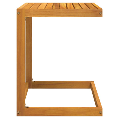 Mesa En Forma De C Madera Maciza De Acacia 42X40X50 Cm
