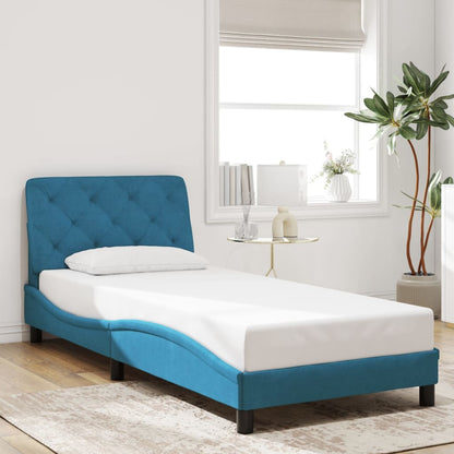 Estructura De Cama Sin Colchón Terciopelo