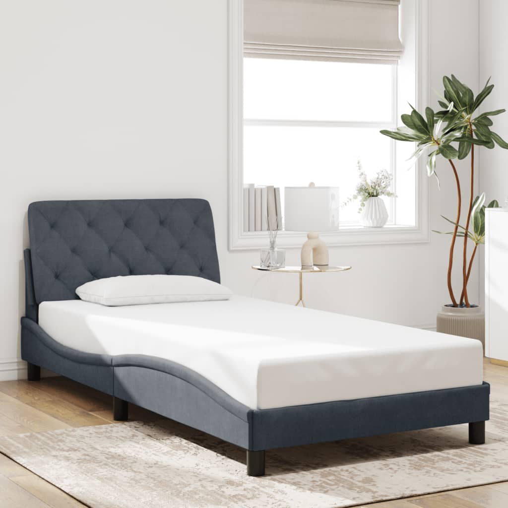 Estructura De Cama Sin Colchón Terciopelo