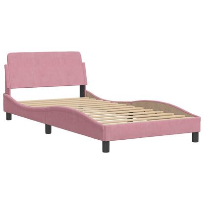 Estructura De Cama Sin Colchón Terciopelo